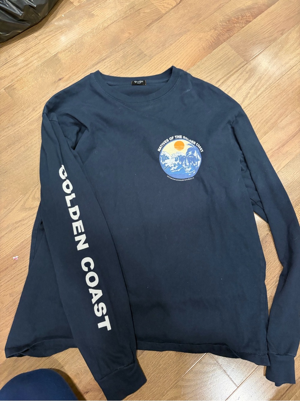 Brandy Melville Navy Crewneck Tee